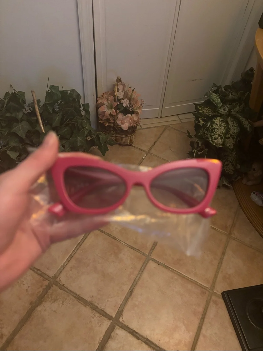 Hot Pink Cat Eye Sunglasses